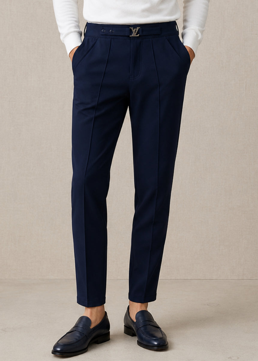 Pants for Men – Navy Blue Modern, Comfortable Style