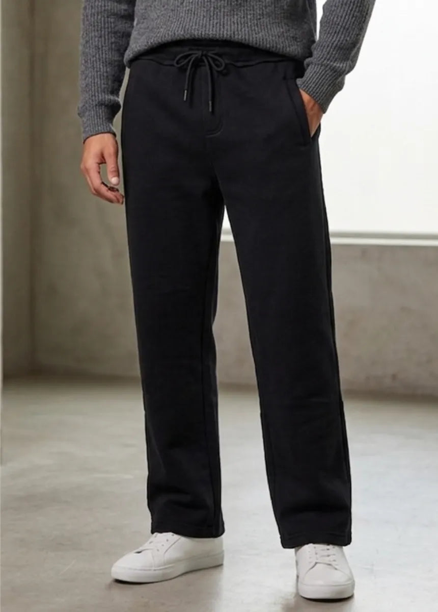 Men's Black Fleece Jogger Pants – All-Day Comfort