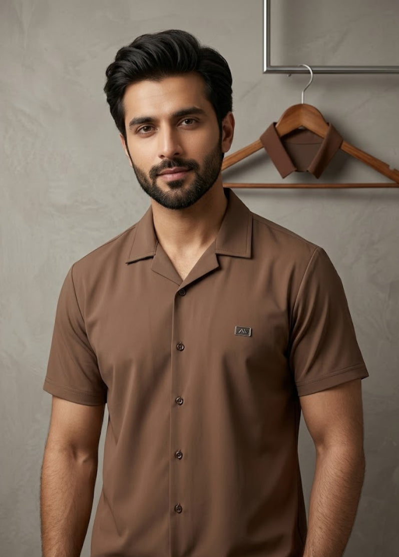 lightweight men summer shirt hanging display