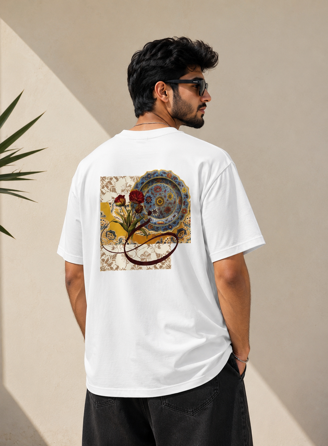 Minimalist White Arabic Calligraphy Unisex T-Shirt – Premium Cotton