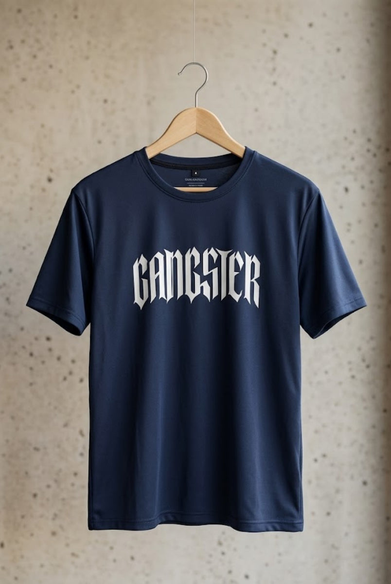 Gangster graphic t-shirt front view for men