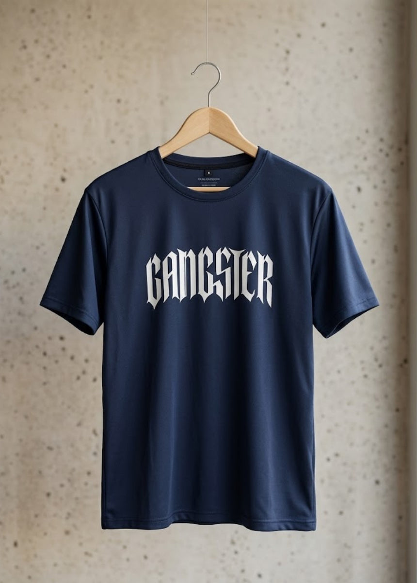 Gangster graphic t-shirt front view for men