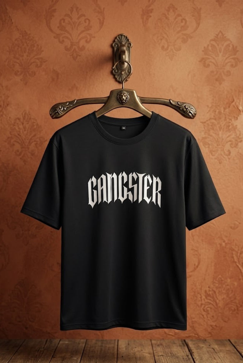 Gangster graphic t-shirt front view for men