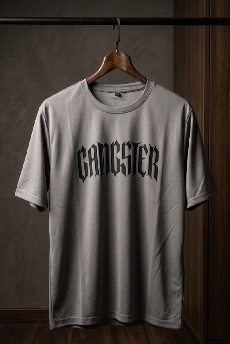 Gangster graphic t-shirt front view for men