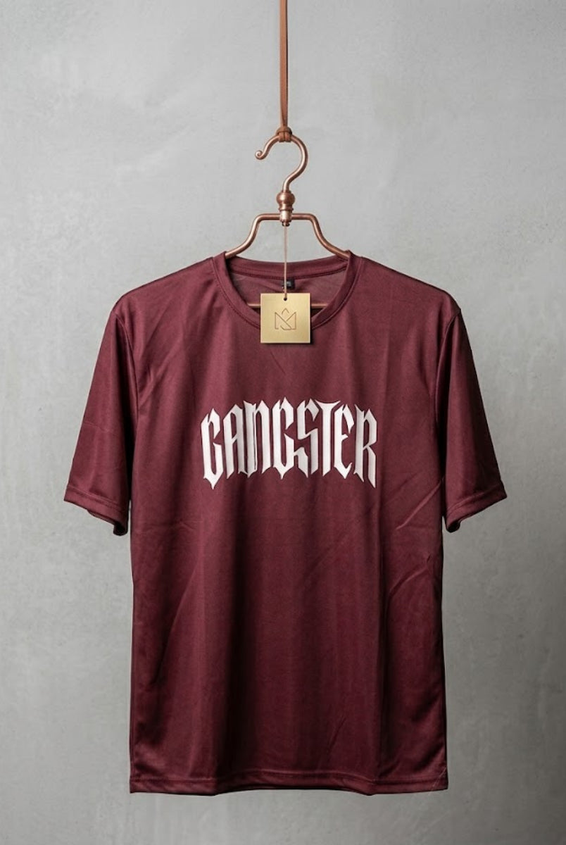 Gangster graphic t-shirt front view for men