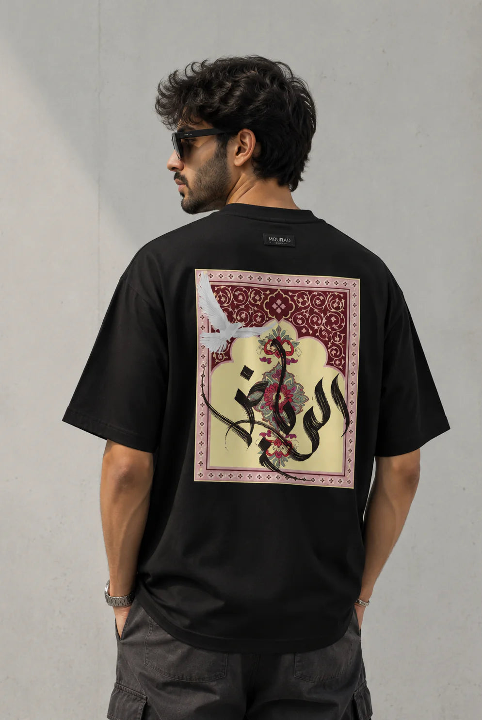 Premium unisex streetwear co-ord set with floral graphic back print.