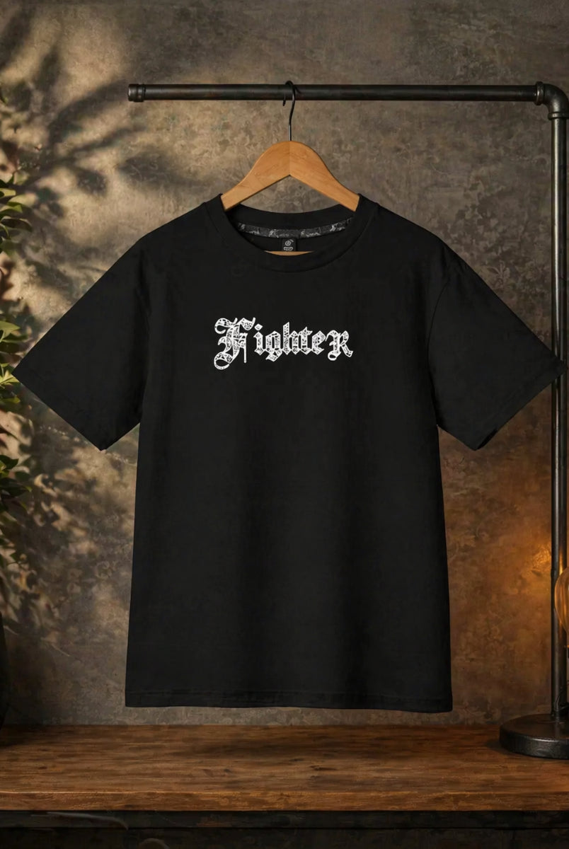 black streetwear t-shirt hanging minimal aesthetic display