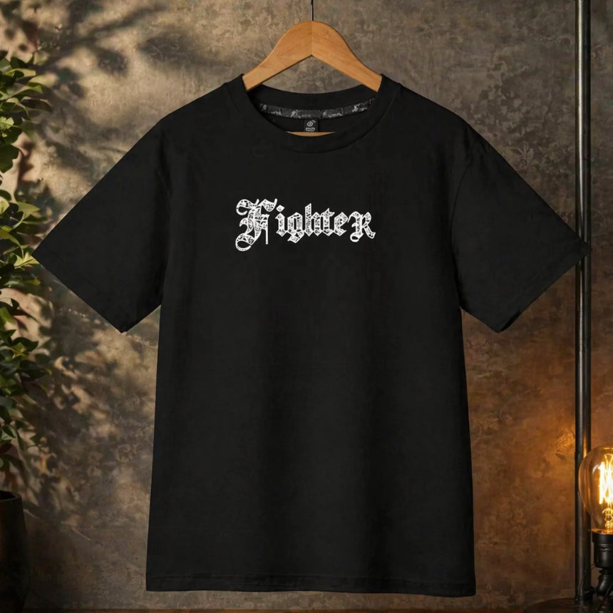 black streetwear t-shirt hanging minimal aesthetic display