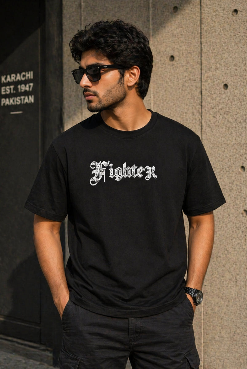 black streetwear t-shirt hanging minimal aesthetic display