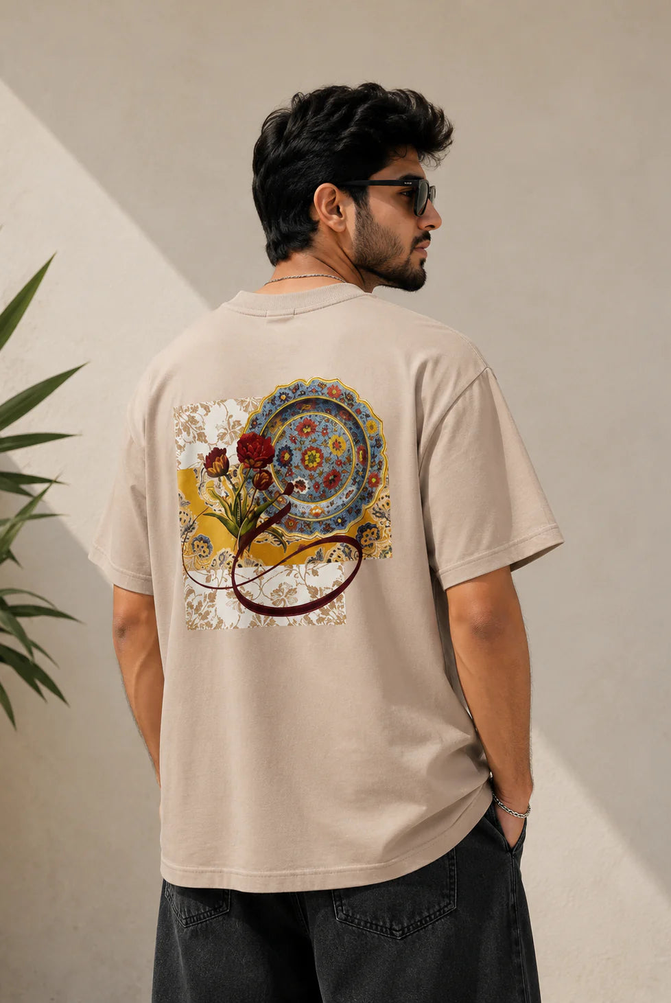 Unisex oversized graphic T-shirt with premium matching trouser co-ord set