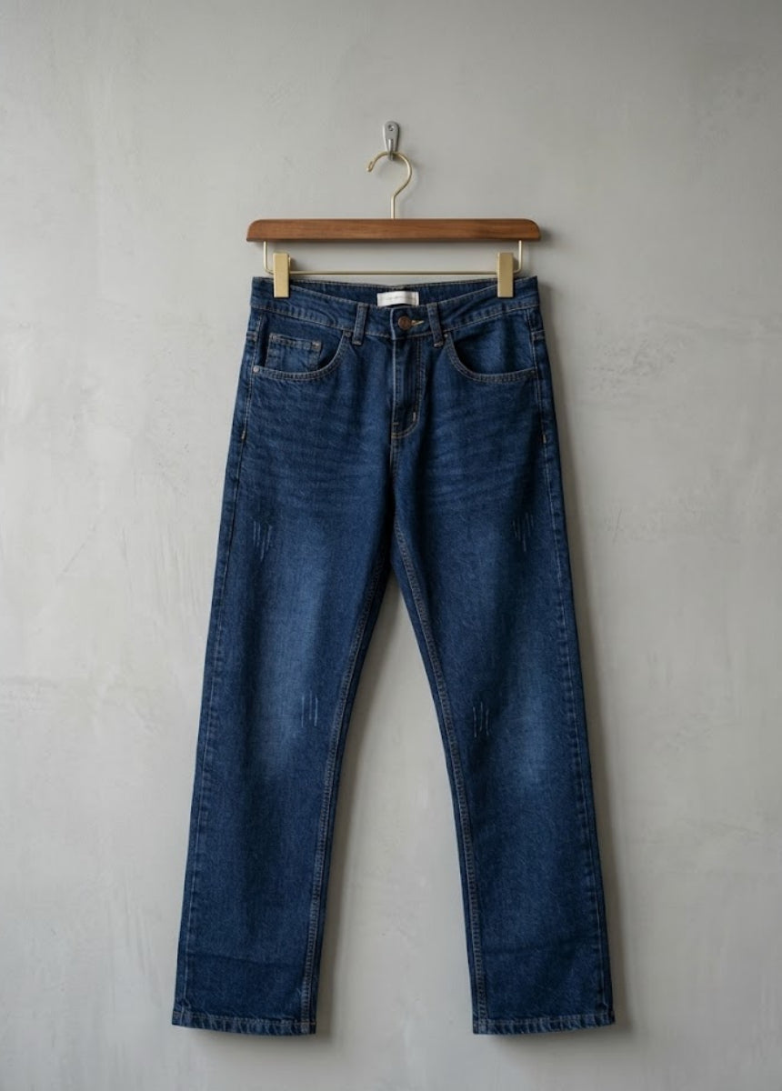 Zyvor-Classic-Blue-Denim-Jeans-Front-View-Blue.