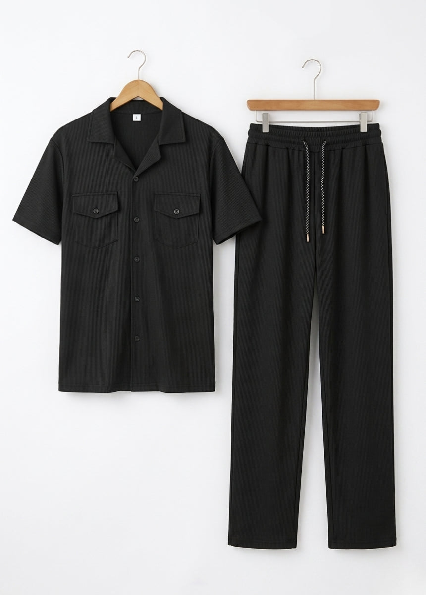 black-ribbed-coord-set-front-view-black.