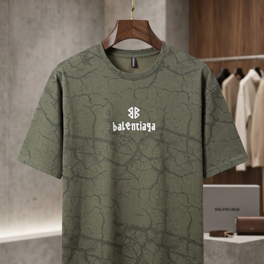 oversized cracked texture t-shirt premium casual wear