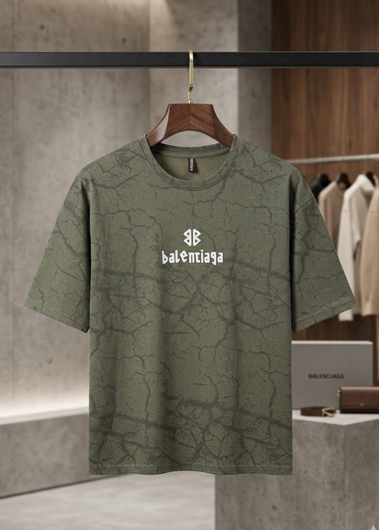 oversized cracked texture t-shirt premium casual wear
