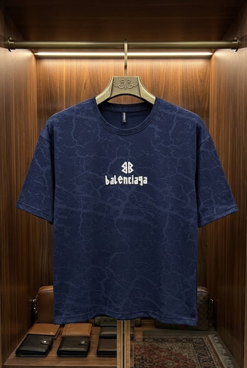 oversized cracked texture t-shirt premium casual wear