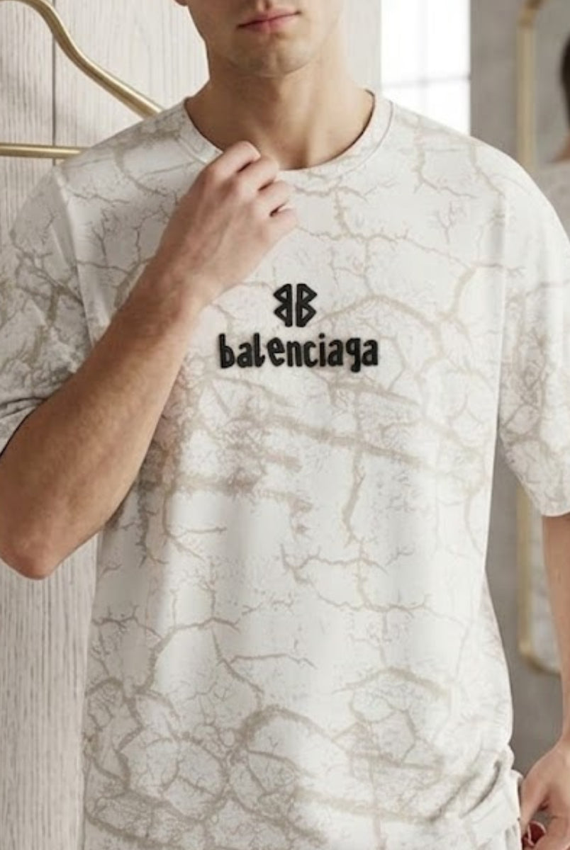 oversized cracked texture t-shirt premium casual wear