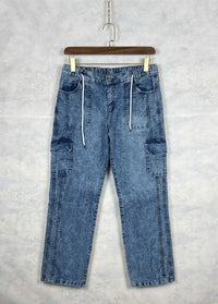 Men’s Denim Cargo Joggers – Stretch Comfort Fit