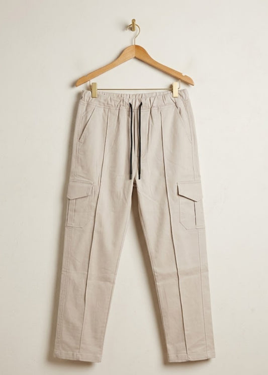 Men's Cargo Pants with Adjustable Drawstring Waist