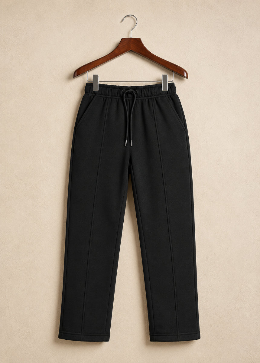 Loose Bottom Premium Trouser Cotton Black – Smart Comfort Fit