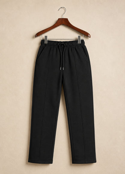 Loose Bottom Premium Trouser Cotton Black – Smart Comfort Fit