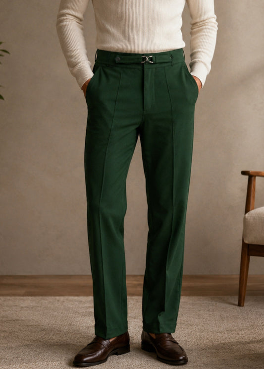 Pants for Men – Forest Green Modern, Comfortable Style