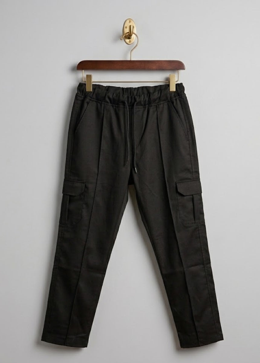 Men's Cargo Pants with Adjustable Drawstring Waist