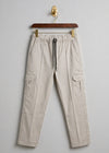Men's Cargo Pants with Adjustable Drawstring Waist