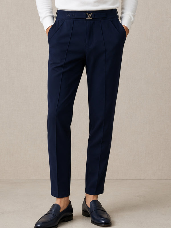 Pants for Men – Navy Blue Modern, Comfortable Style