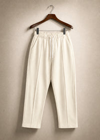 Loose Bottom Premium Cotton Trouser Light Beige – Smart Comfort Fit