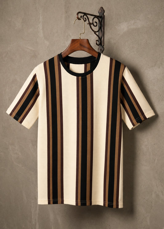 Men’s Striped T-Shirt – Soft Breathable Fit
