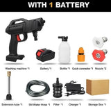 Rechargeable Wireless High-Pressure Wash Gun – Perfect for Cars & Gardening