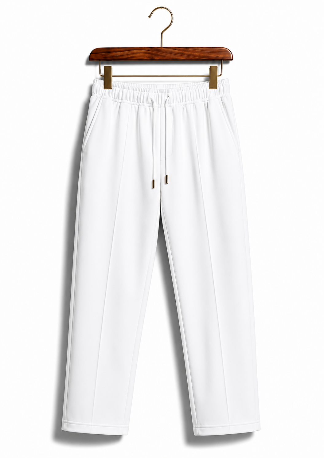 Loose Bottom Premium Unisex Trouser Cotton White – Smart Comfort Fit