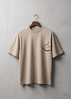 Minimalist Beige Arabic Calligraphy Unisex T-Shirt – Premium Cotton