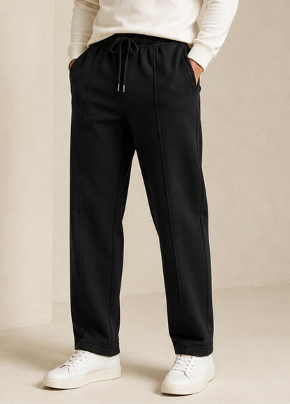 Loose Bottom Premium Trouser Cotton Black – Smart Comfort Fit
