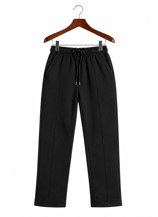 Loose Bottom Premium Unisex Trouser Cotton Black – Smart Comfort Fit