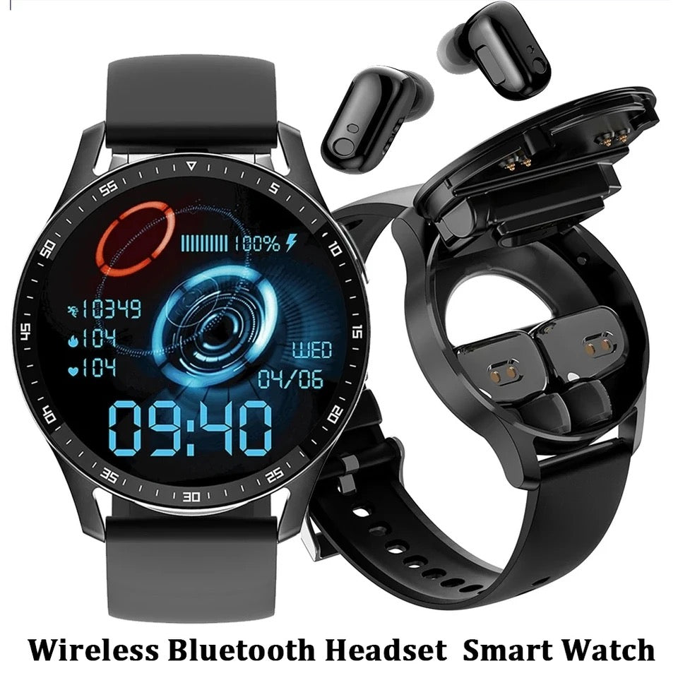 2 in 1 Smartwatch & Earbuds Combo – Fitness, Health & Style