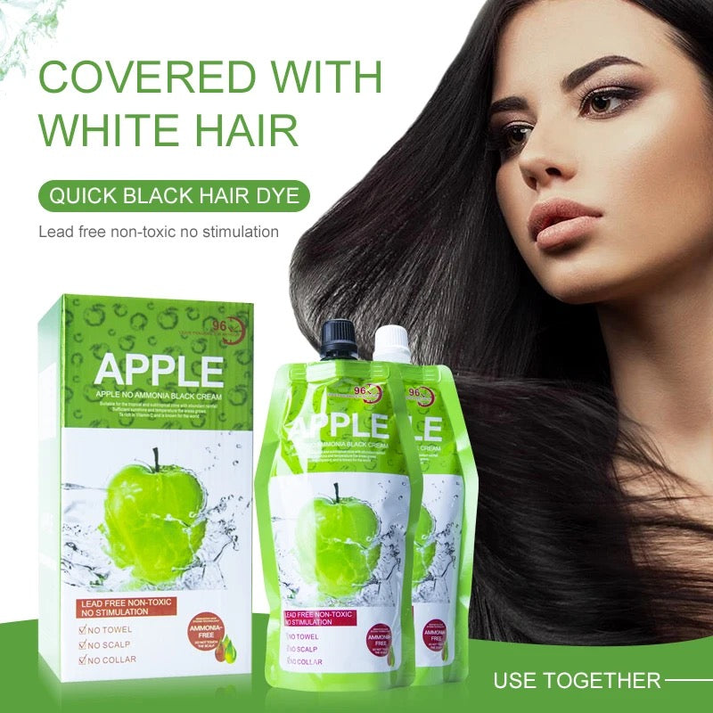 Natural 500ml Apple Hair Color Cream Ammonia Free 100%