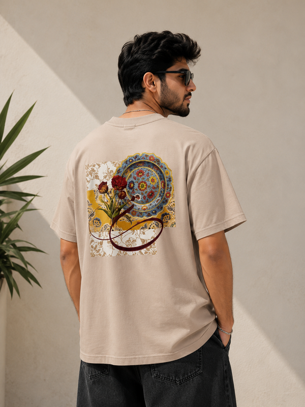 Minimalist Beige Arabic Calligraphy Unisex T-Shirt – Premium Cotton