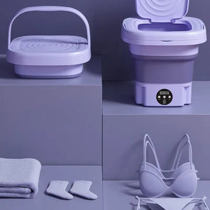 Portable Folding Washing Machine – Perfect forHome Dorms, Travel, and Delicates