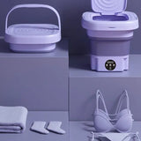 Portable Folding Washing Machine – Perfect forHome Dorms, Travel, and Delicates