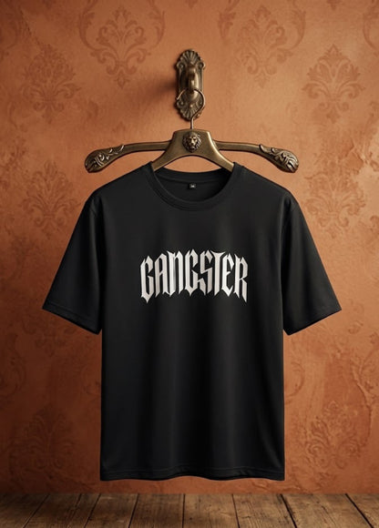 Gangster graphic t-shirt front view for men