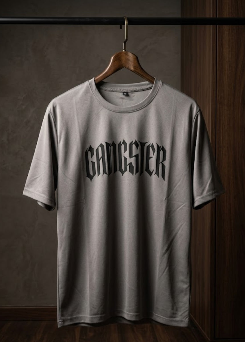Gangster graphic t-shirt front view for men