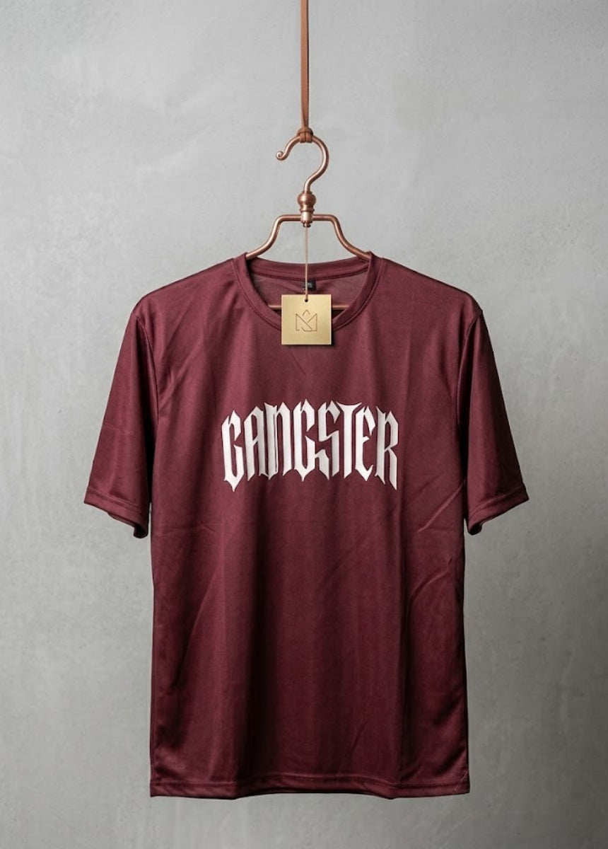 Gangster graphic t-shirt front view for men