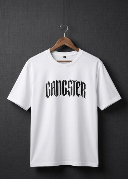 Gangster graphic t-shirt front view for men