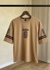Beige Los Angeles 6 graphic t-shirt front hanging