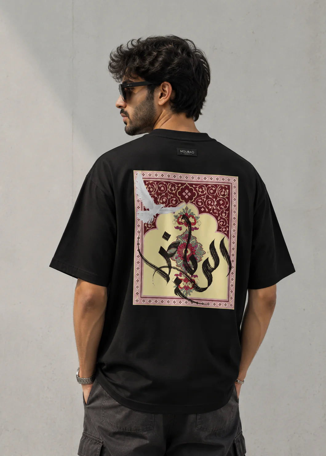 Premium unisex streetwear co-ord set with floral graphic back print.