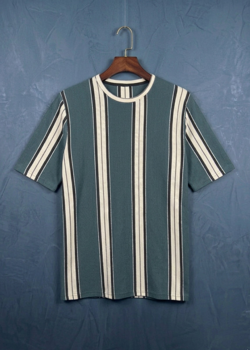 Men’s Striped T-Shirt – Soft Breathable Fit