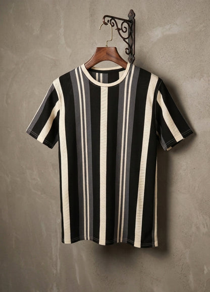 Men’s Striped T-Shirt – Soft Breathable Fit