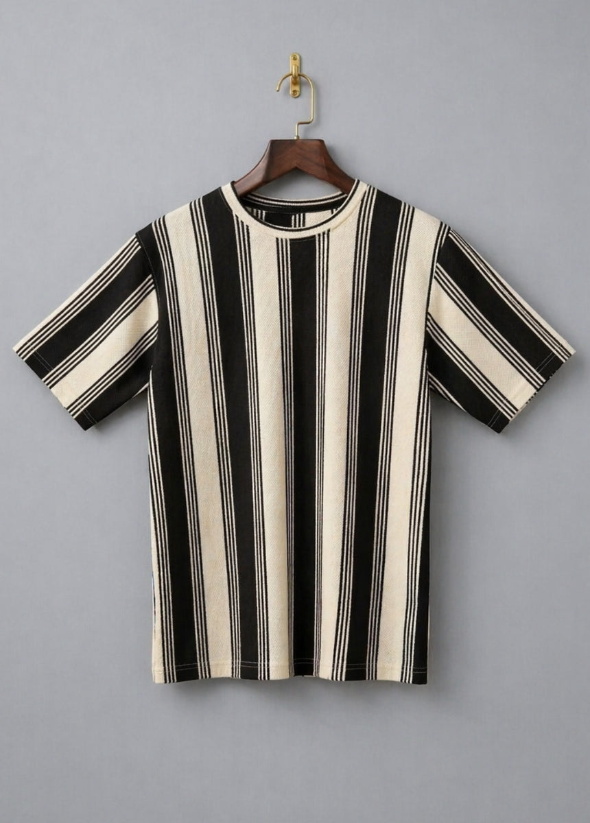 Men’s Striped T-Shirt – Soft Breathable Fit