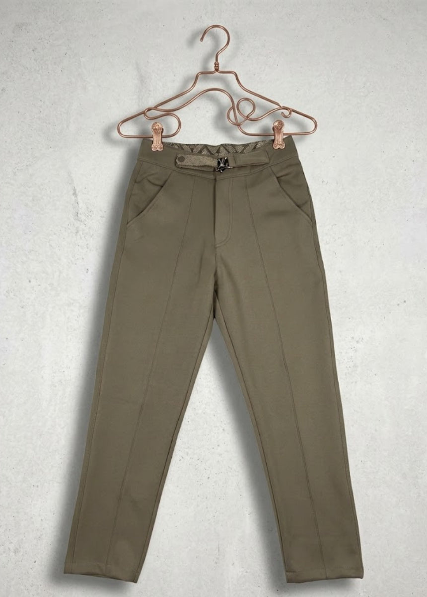 Zyvor-Khaki-Slim-Fit-Pants-Front-View-Khaki.